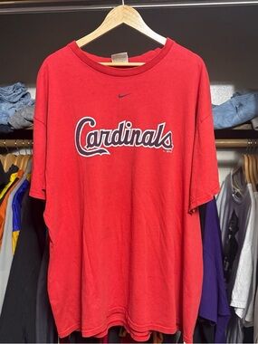 Vintage Y2K Nike Center Swoosh St. Louis Cardinals MLB Shirt Size XXL
